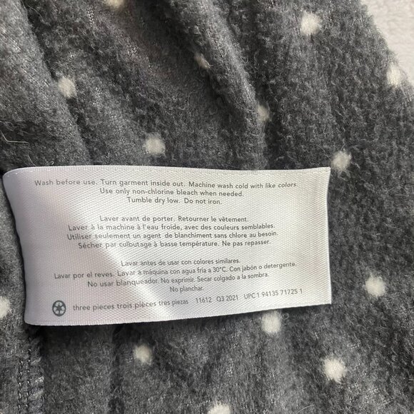 Carter’s 18M Black Polka Dot Hooded Fleece Peacoat EUC Toddler Girl - Picture 7 of 16